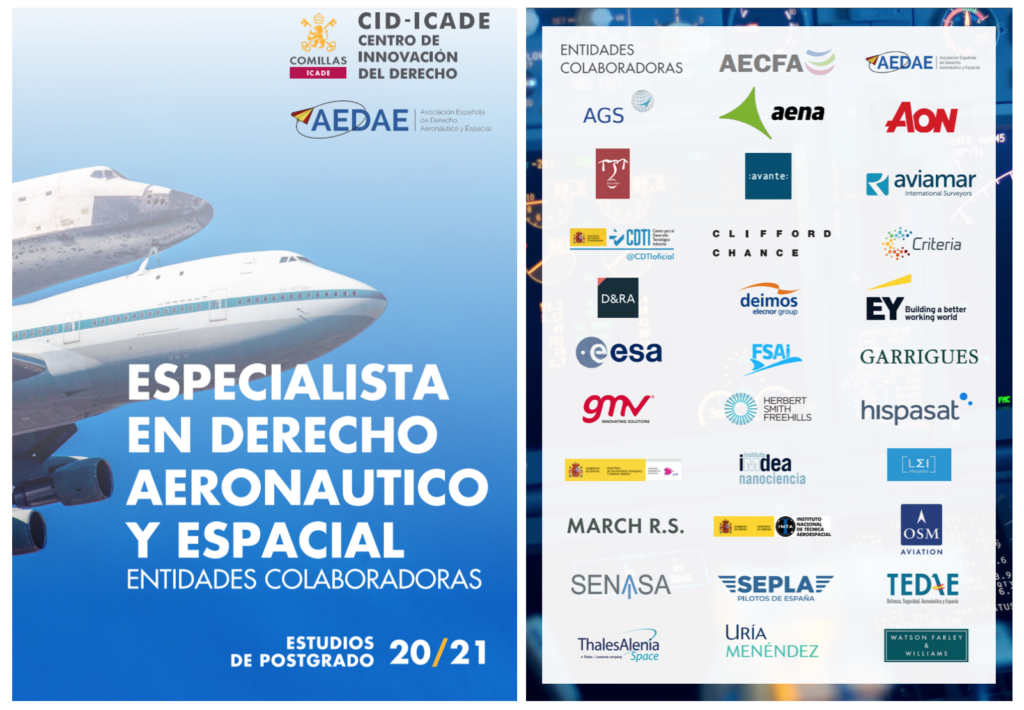 Especialista en Derecho Aeronáutico espacial